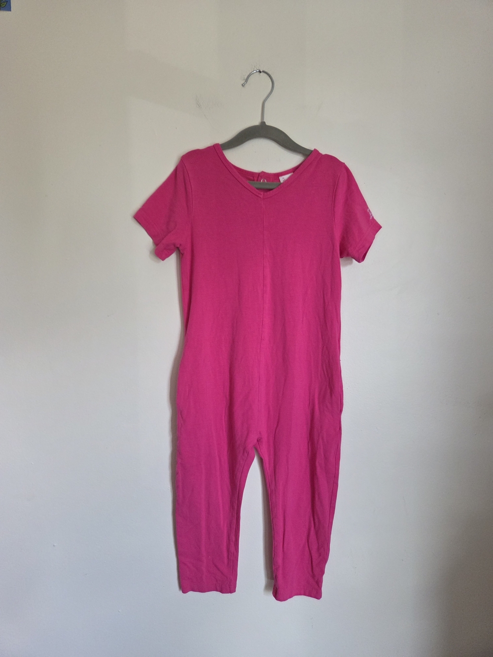 Smash + Tess X BARBIE Kids One-Piece Short-Sleeve Romper in Bright Pink